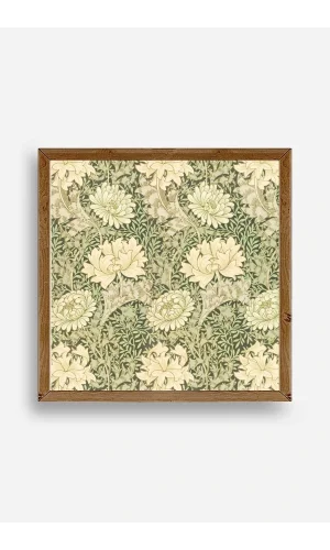 Çiçek Ahşap Çerçeveli Tablo