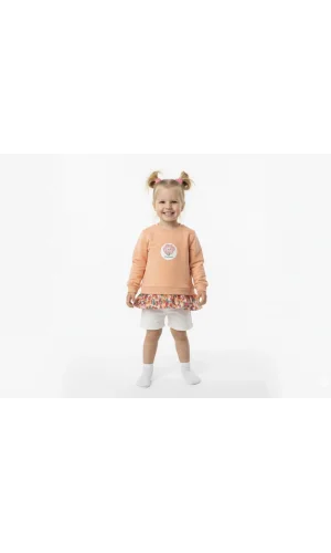 Çiçek Baskılı,Fırfırlı Bluz