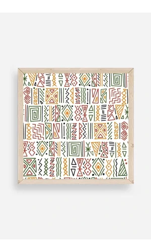 Çizgiler Ahşap Çerçeveli Tablo