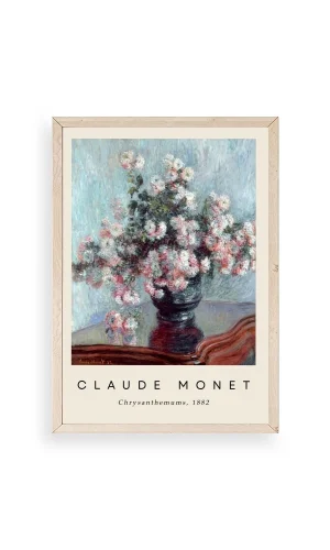 Claude Monet Ahşap Çerçeveli Tablo