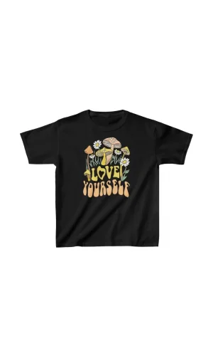 Çocuk Unisex Baskılı T-Shirt - Siyah