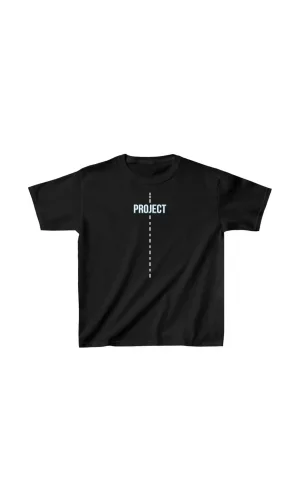 Çocuk Unisex Baskılı T-Shirt - Siyah