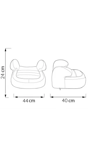 ComfyMax Premium 15-36kg Yükseltici Oto koltuğu Grey Jean