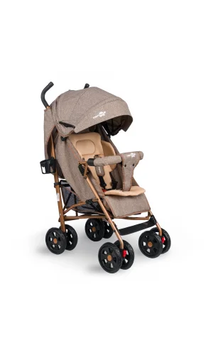 Comfymax Tam Yatar Baston Bebek Arabası – Wood Brown