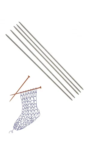 Çorap Şiş Metalize 20 cm 3 Numara