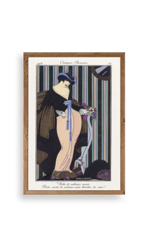 Costume Parisiens Ahşap Çerçeveli Tablo