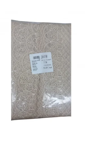 Dantel Polyester Sanal Tül Bant Cappucino 14,40 Metre En 6 cm ON-770-C