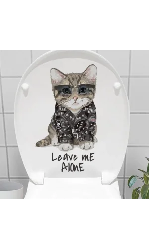 Decohandy Klozet Etiketi Leave Me Alone