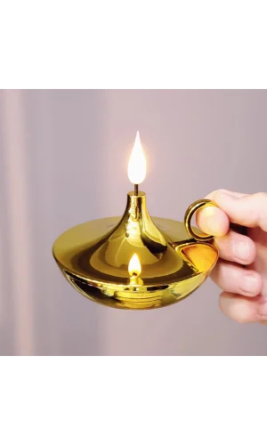 Dekoratif Gold Pilli Mum Lamba