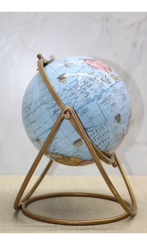 Dekoratif Metal Standlı Dünya Küre - Model 2