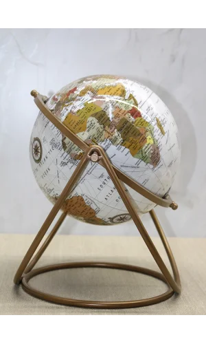 Dekoratif Metal Standlı Dünya Küre - Model 4