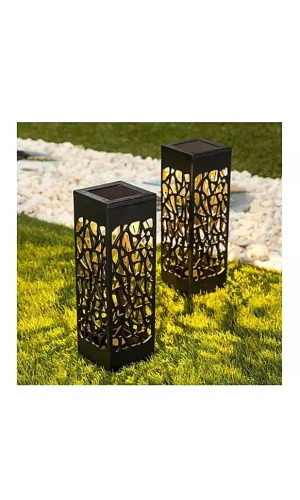 Dekoratif Solar Güneş Enerjili Bahçe Aydınlatması Yürüyüş Yolu Seti (6 Adet)