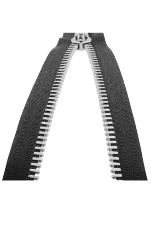 Demir Dişli Çanta Fermuarı en 3 cm Gri