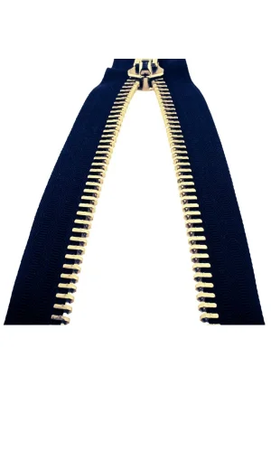 Demir Dişli Çanta Fermuarı en 3 cm Petrol Mavisi