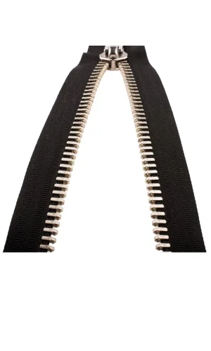 Demir Dişli Çanta Fermuarı en 3 cm Siyah