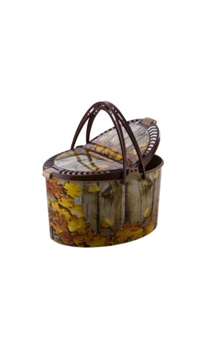 Desenli Piknik Sepeti