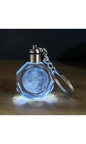 Dolunay Tasarımlı Işıklı Anahtarlık