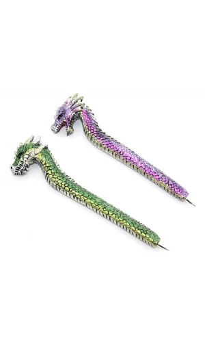 Dragonlu Polyester Tükenmez Kalem