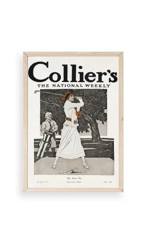 Edward Penfield Ahşap Çerçeveli Tablo