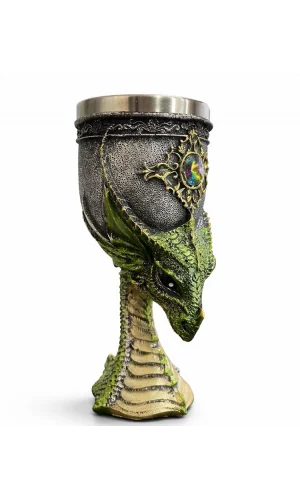 Ejderha Tasarımı 3D Kabartmalı Çelik Kadeh Bardak
