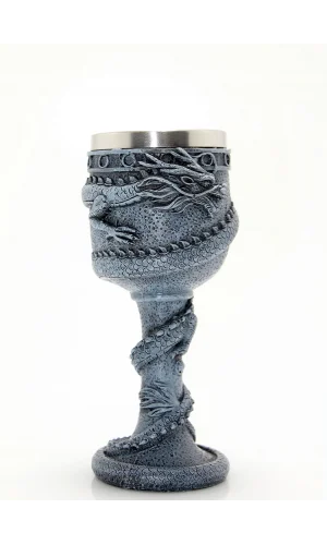 Ejderha Tasarımlı Paslanmaz Çelik Kadeh Bardak Model 1