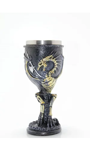 Ejderha Tasarımlı Paslanmaz Çelik Kadeh Bardak Model 2