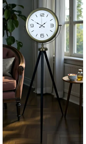 Elegant Vintage Tripod Ayaklı Saat