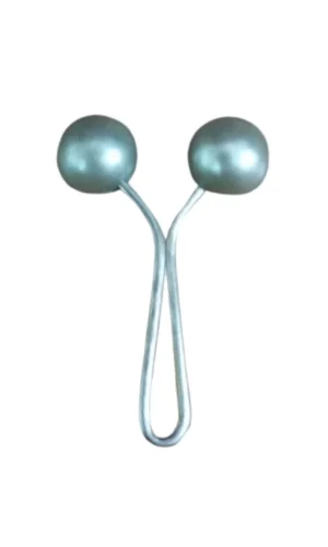 Eşarp Klipsi Top Model Düz Gri 1 Adet