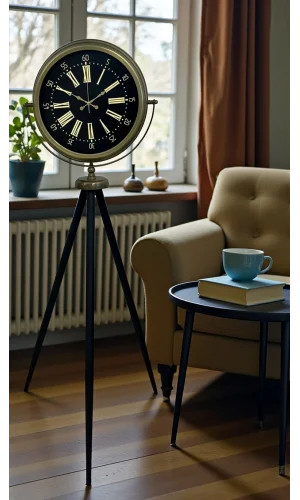 Eskitme İhtişam Tripod Ayaklı Saat