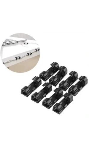 Ev ve Ofis İçin 20li Yapışkanlı Kablo Düzenleyici ve Toplayıcı