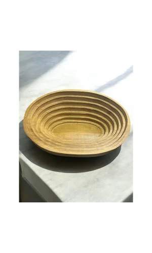 Evcil Hayvan Oval Ahşap Yatak