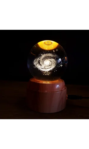 Galaxy Gezegen Tasarımlı Dönen Masa Lambası