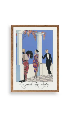 George Barbier Ahşap Çerçeveli Tablo