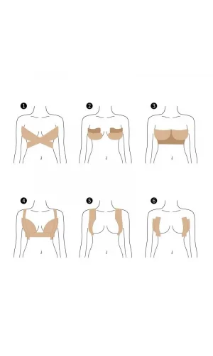 Göğüs Dikleştirme Bandı S Beden 2.5 Cm.