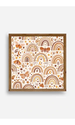 Gökkuşağı Ahşap Çerçeveli Tablo