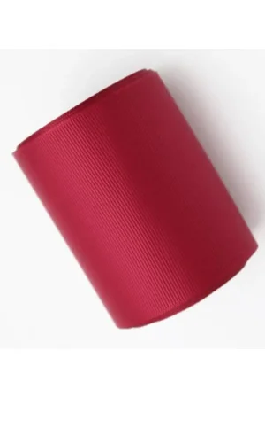 Grogren Kurdele 1 cm 10 Metre Bordo