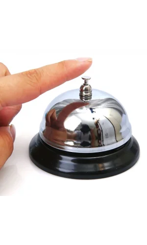 Gümüş Renk Metal Resepsiyon Zili