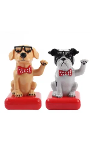 Güneş Enerjili Sallanan Köpek Figürü