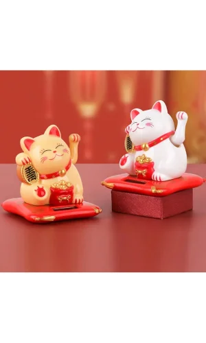 Güneş Enerjili Şans Kedisi