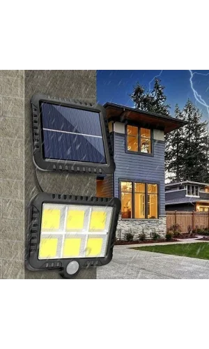 Güneş Enerjisi Panelli 6 LED Bahçe Aydınlatma