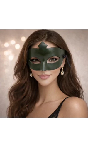 Haki Yeşil Gizemli Masquerade Balo Maskesi