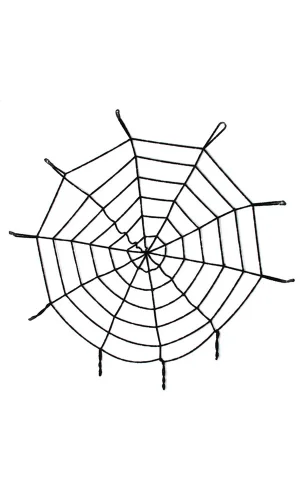 Halloween Cadılar Bayramı Örümcek Ağ Dekor Siyah