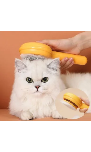 Hamburger Şekilli Otomatik Temizlenen Evcil Hayvan Tarağı