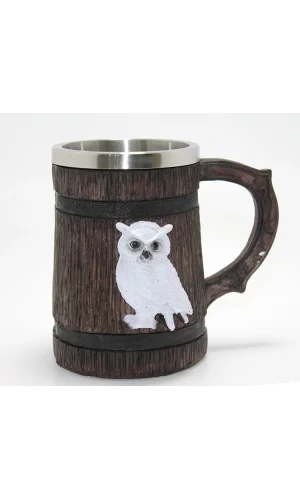 Harry Potter Hedwig Temalı 3D Kabartmalı Çelik Kupa Bardak