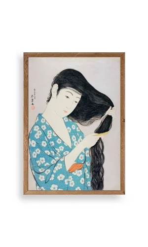 Hashiguchi Goyo Ahşap Çerçeveli Tablo