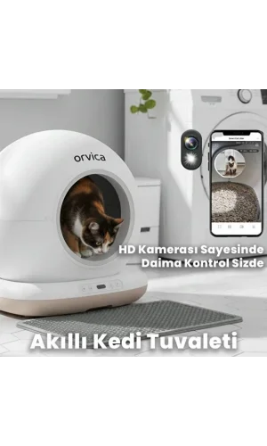 HD Kameralı Akıllı Kedi Tuvaleti