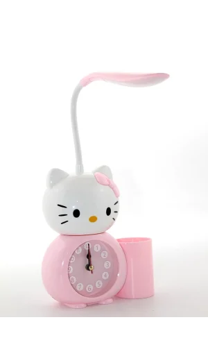 Hello Kitty Masa Lambası Saat Ve Kalemlik