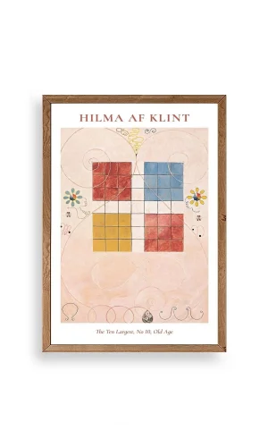 Hilma Af Klint Ahşap Çerçeveli Tablo