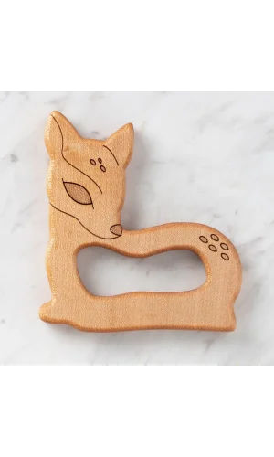 Hobi Baby Ceylan Figürlü Organik Ahşap Diş Kaşıyıc