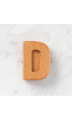 Hobi Baby Organik Ahşap Harf - D